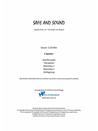 Safe and Sound - Ryan Merchant & Sebu Simonian - Partition