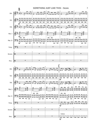 Something just like this - Guy Berryman & Jonny Buckland - Partition