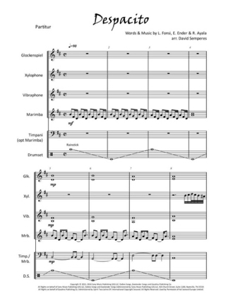 Despacito - Luis Fonsi & Erika Ender - Partition