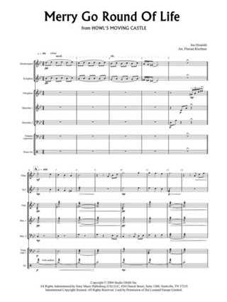 Merry Go Round Of Life - Hisaishi Joe - Partition