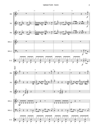 Uptown Funk - Mark Ronson & Bruno Mars - Partition