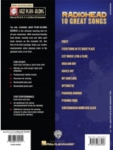 Jazz play-along volume 171 - 10 Great songs - Radiohead - Partition
