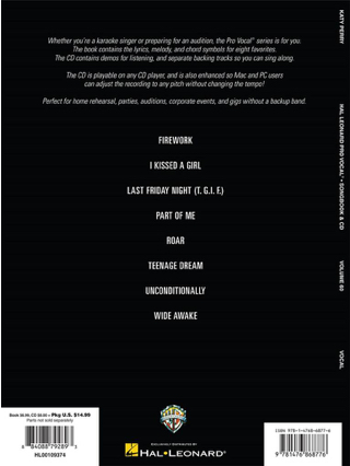 Pro Vocal Women's Edition Volume 60 - Katy Perry - Katy Perry