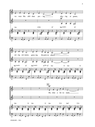 Charade - Choeur SSA - Henry Mancini & Johnny Mercer - Partition