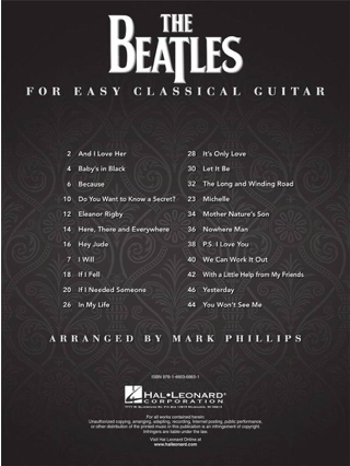 The Beatles for Easy Classical Guitar - Beatles - Partition