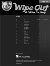Drum Play-Along Volume 36 - Wipe Out & 7 Other Fun Songs - Partition