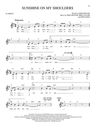 Easy Pop Melodies - Clarinette - Partition - Clarinette