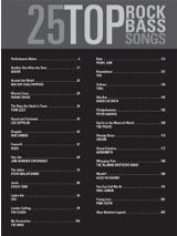 25 Top Rock Bass Songs - Partition