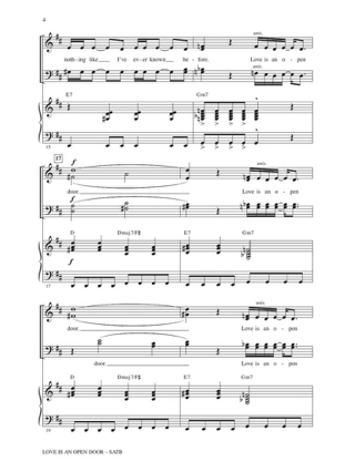 Love Is an Open Door - Partition