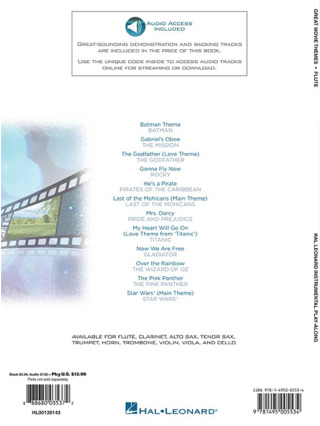 Great Movie Themes - Flûte - Partition - Flûte traversière