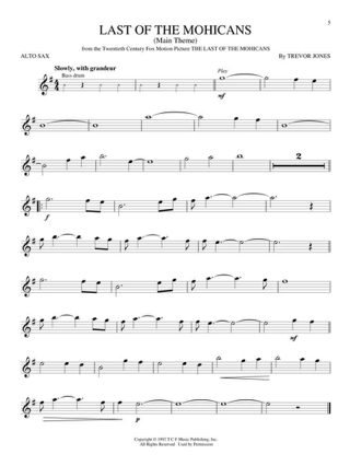 Great Movie Themes - Saxophone - Partition - Saxophone