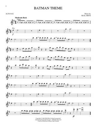 Great Movie Themes - Saxophone - Partition - Saxophone