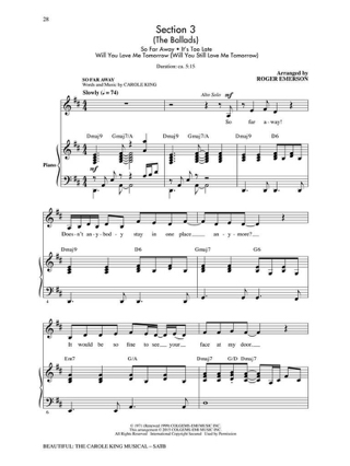 Beautiful: The Carole King Musical - Partition