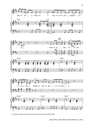 Beautiful: The Carole King Musical - Partition