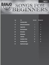 Banjo Play-Along Volume 6 - Songs for Beginners - Partition