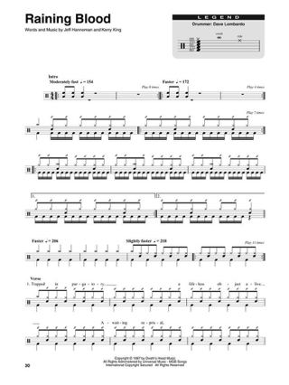 Drum Play-Along Volume 37 - Slayer - Slayer - Partition - Batterie