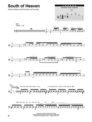 Drum Play-Along Volume 37 - Slayer - Slayer - Partition - Batterie