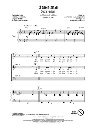 So Danco Samba (Jazz 'n' Samba) - Carlos Jobim Antonio - Partition