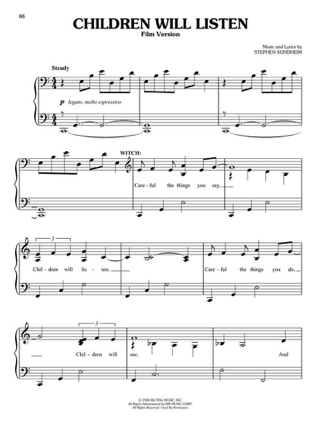 Into the Woods - Easy Piano Selections from the Disney Movie