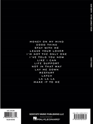 In the Lonely Hour - Easy Piano - Sam Smith - Partition - Pop / Rock