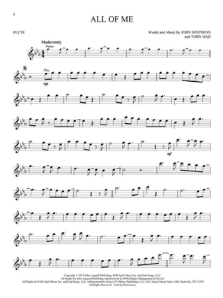 Chart Hits - Flute - Partition - Flûte traversière