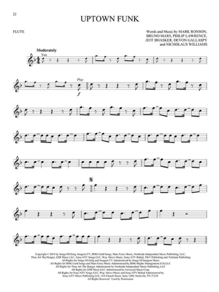 Chart Hits - Flute - Partition - Flûte traversière