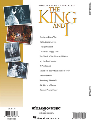The King And I - Version Easy Piano - Rodgers & Hammerstein