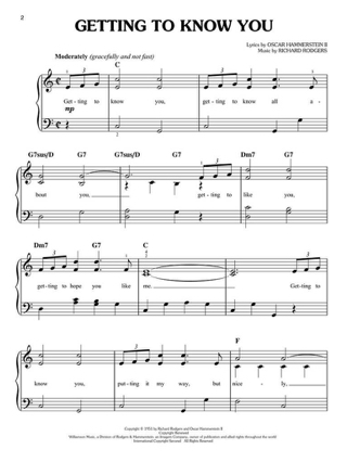 The King And I - Version Easy Piano - Rodgers & Hammerstein