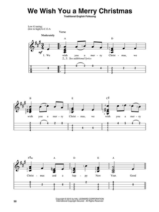 Christmas Carols for Solo Ukulele - Noël - Partition - Pop / Rock