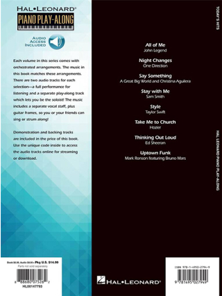 Piano Play-Along Volume 132 Today's Hits - Partition - Pop / Rock