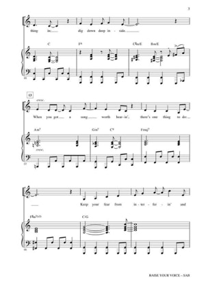 Raise Your Voice - Menken Alan - Partition