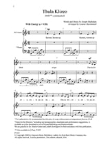 Thula Klizeo - Joseph Shabalala - Partition - Chœur