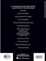 Disney Songs for Solo Violin & Piano - DISNEY - Partition - Violon