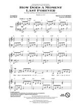 How Does A Moment Last Forever - Alan Menken - Partition - Chœur