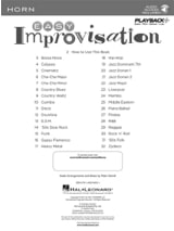 Easy Improvisation for Horn - Peter Deneff - Partition - Cor