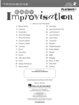 Easy Improvisation for Trombone - Peter Deneff - Partition - Trombone