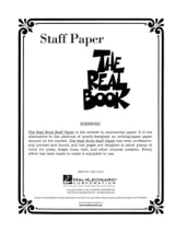 The Real Book: Staff Paper - Papier - Bloc musique