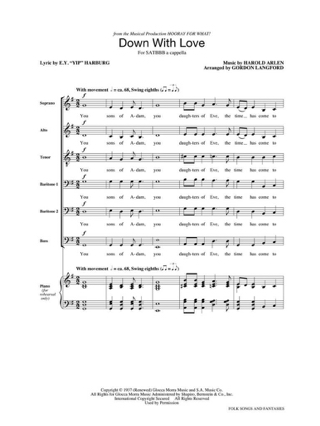 Folk Songs and Fantasies - King's Singers The - Partition - Chœur