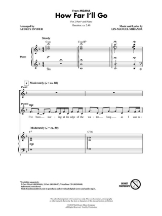 How Far I'll Go - Miranda Lin-Manuel - Partition