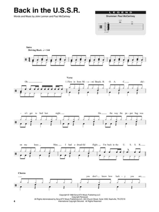 Drum Play-Along Volume 15 - The Beatles - Beatles - Partition
