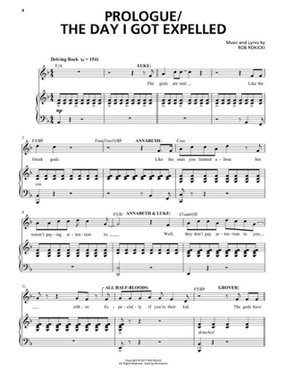 The Lightning Thief - Rob Rokicki - Partition - Comédie musicale