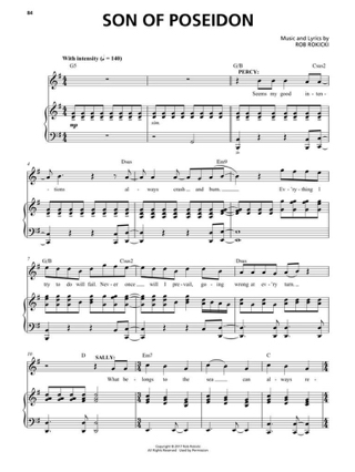 The Lightning Thief - Rob Rokicki - Partition - Comédie musicale