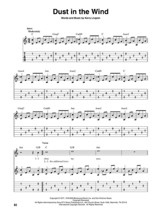 100 Most Popular Songs for Fingerpicking Guitar - Partition