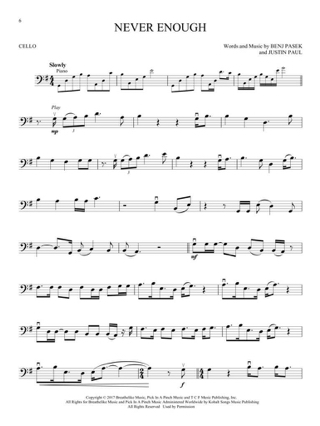 The Greatest Showman - Partition - Violoncelle