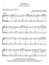 Perfect - Ed Sheeran - Partition - Harpe