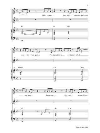 This Is Me - Benj Pasek & Justin Paul - Partition