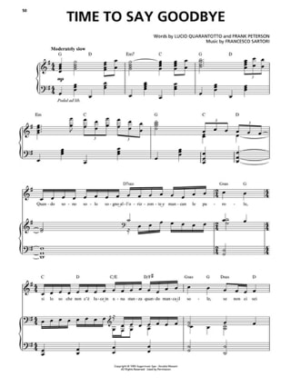 Vivere - Andrea Bocelli - Partition - Pop / Rock