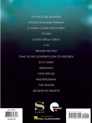 Vivere - Andrea Bocelli - Partition - Pop / Rock