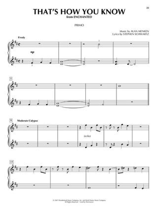 Favorite Disney Songs for Piano Duet - Walt Disney - Partition - Piano