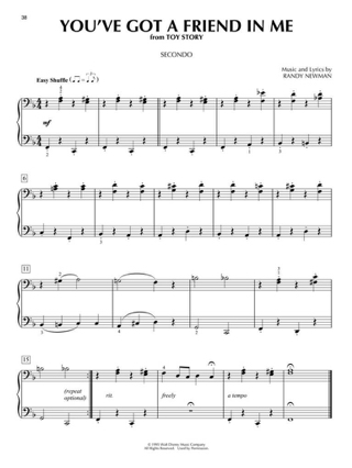 Favorite Disney Songs for Piano Duet - Walt Disney - Partition - Piano